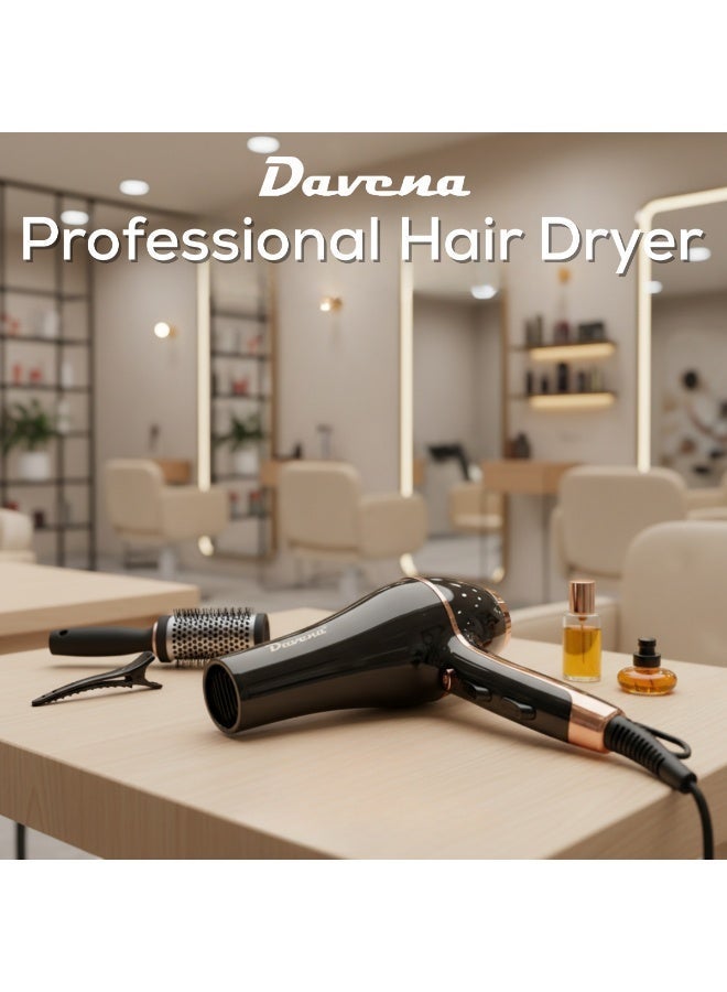 DAVENA Professional Hair Dryer 2000W Hot & Cold Air - Image 5